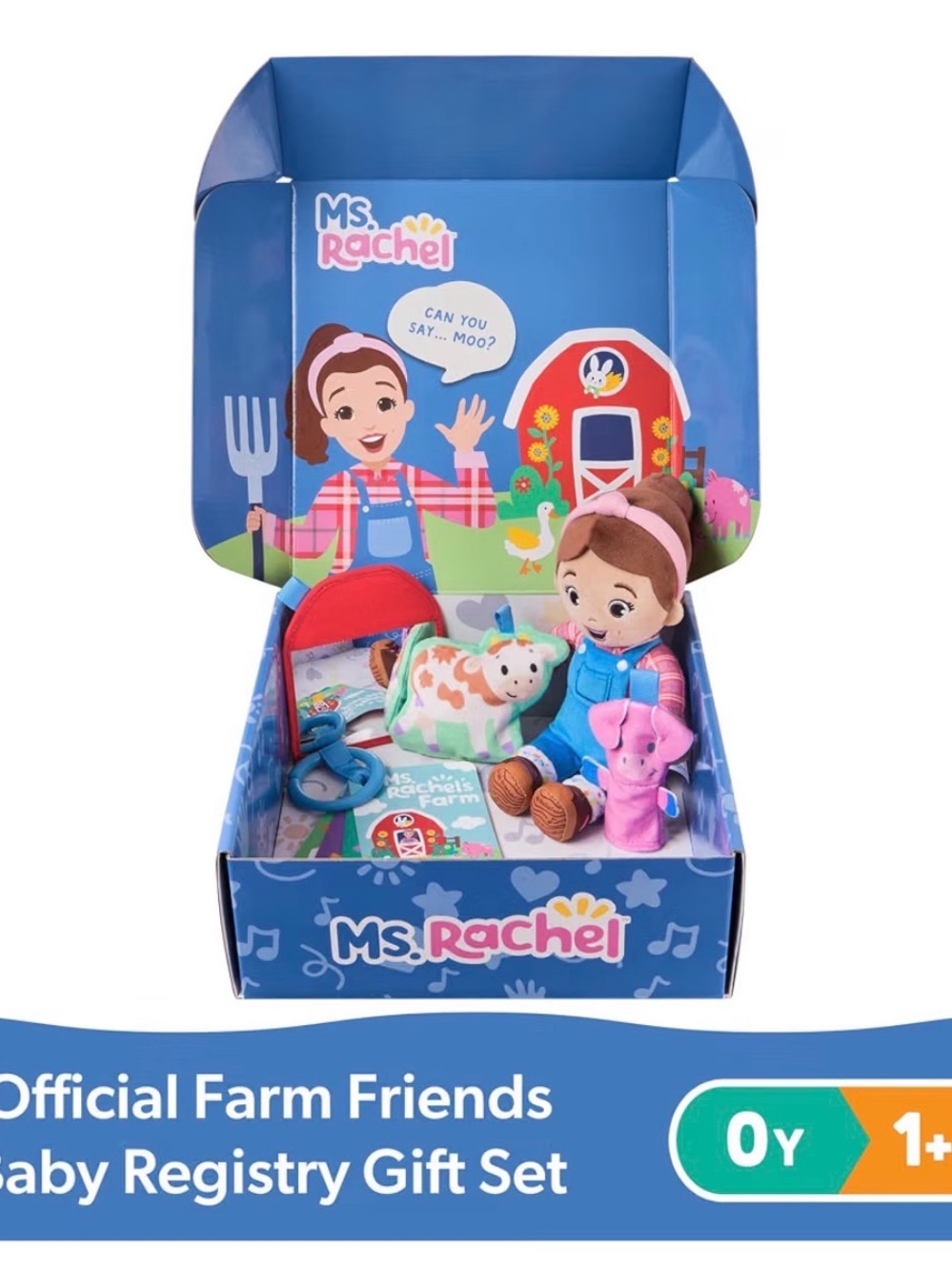 Rachel Farm Friends Gift Set - Blue, Pink, Green